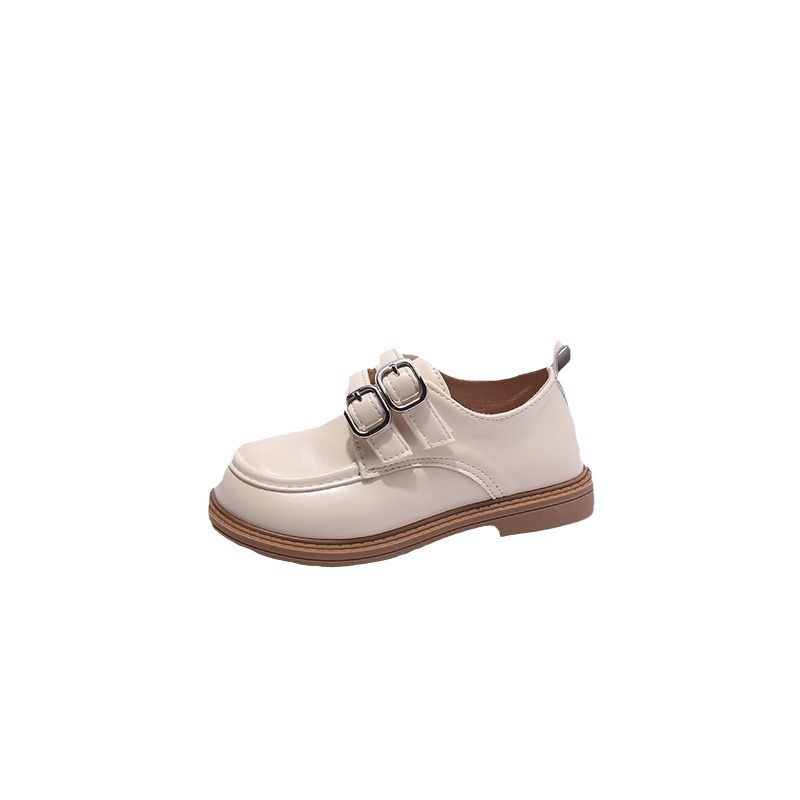 Loafer Kid Children's British Style Leather Shoes Spring Autumn New Boys' Black Soft Soled Casual Shoes Girl Princess Single Shoes