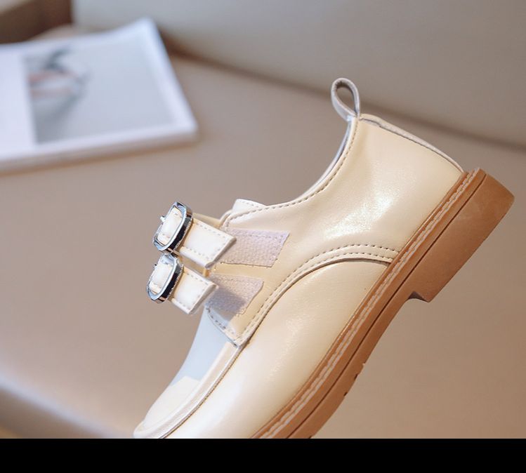 Loafer Kid Children's British Style Leather Shoes Spring Autumn New Boys' Black Soft Soled Casual Shoes Girl Princess Single Shoes