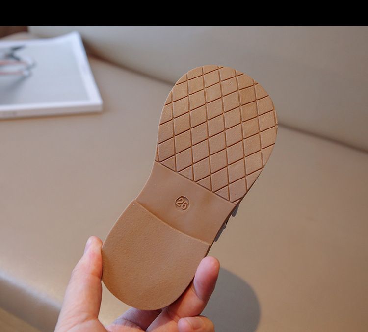 Loafer Kid Children's British Style Leather Shoes Spring Autumn New Boys' Black Soft Soled Casual Shoes Girl Princess Single Shoes