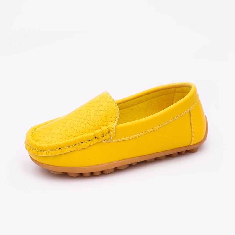 Loafer Kid Children's Macaron Colored Soft Soled Bean Shoes Unisex Casual Versatile Walking Shoes for Boys and Girls