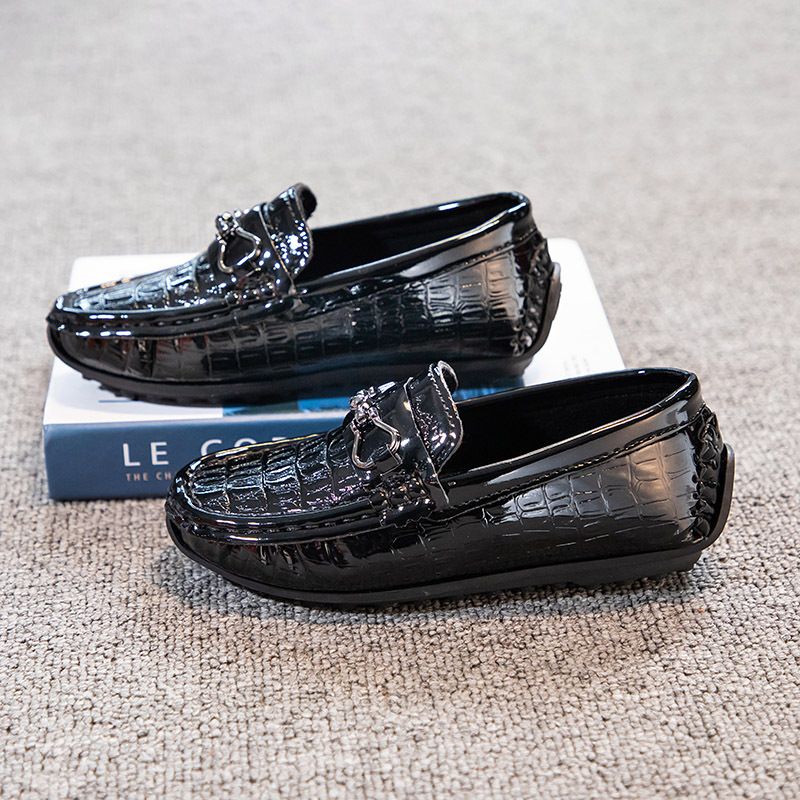 Loafer Kid Boy's Shoes Moccasin-Gommino New Summer Shoes Slip on Baby Shoes British Style Small Leather Shoes