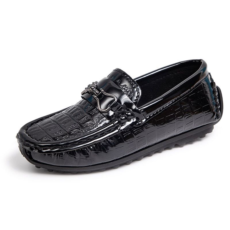 Loafer Kid Boy's Shoes Moccasin-Gommino New Summer Shoes Slip on Baby Shoes British Style Small Leather Shoes