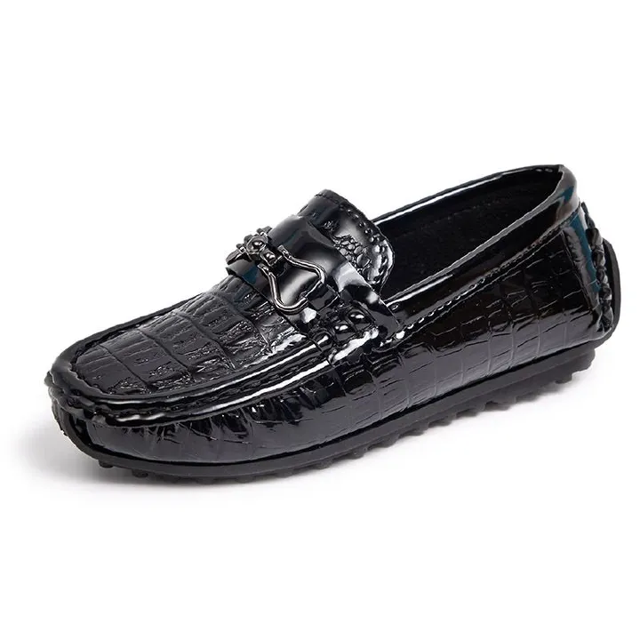 Loafer Kid Boy's Shoes Moccasin-Gommino New Summer Shoes Slip on Baby Shoes British Style Small Leather Shoes