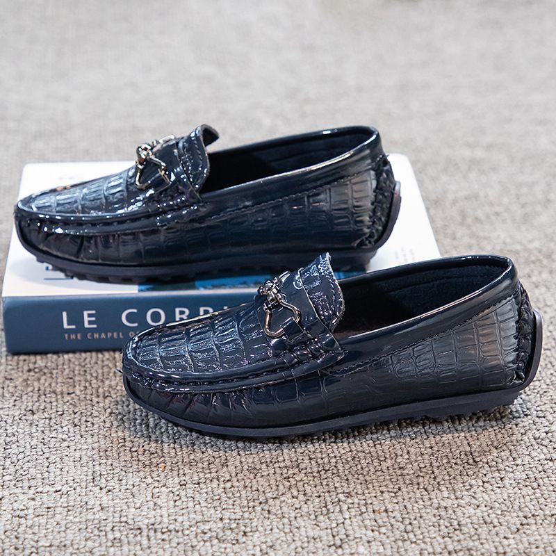 Loafer Kid Boy's Shoes Moccasin-Gommino New Summer Shoes Slip on Baby Shoes British Style Small Leather Shoes