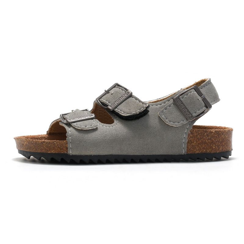 Sandal Boy Sandal Girl Sandal Shoe Spring Summer Children's Boys Girls' Cork Sandals Trendy Beach Double Ring Sandals