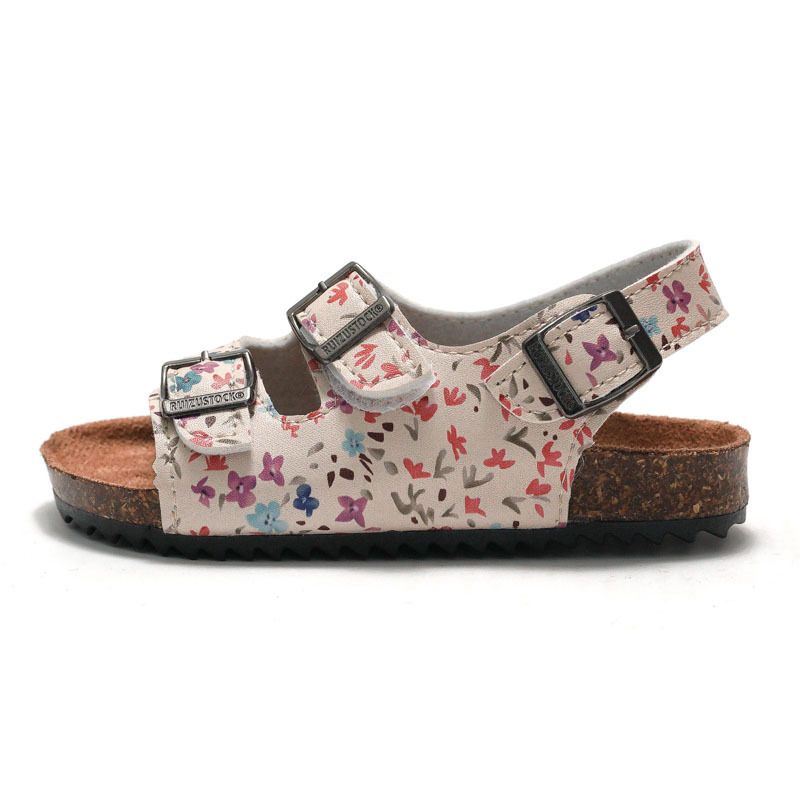 Sandal Boy Sandal Girl Sandal Shoe Spring Summer Children's Boys Girls' Cork Sandals Trendy Beach Double Ring Sandals