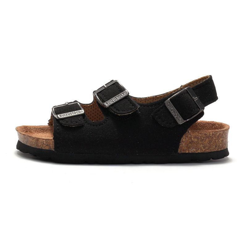 Sandal Boy Sandal Girl Sandal Shoe Spring Summer Children's Boys Girls' Cork Sandals Trendy Beach Double Ring Sandals
