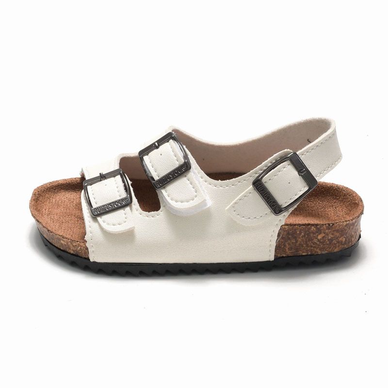 Sandal Boy Sandal Girl Sandal Shoe Spring Summer Children's Boys Girls' Cork Sandals Trendy Beach Double Ring Sandals