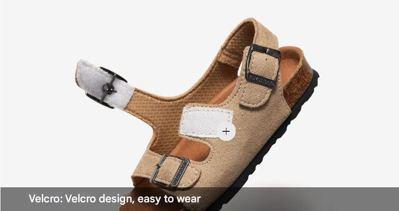 Sandal Boy Sandal Girl Sandal Shoe Spring Summer Children's Boys Girls' Cork Sandals Trendy Beach Double Ring Sandals