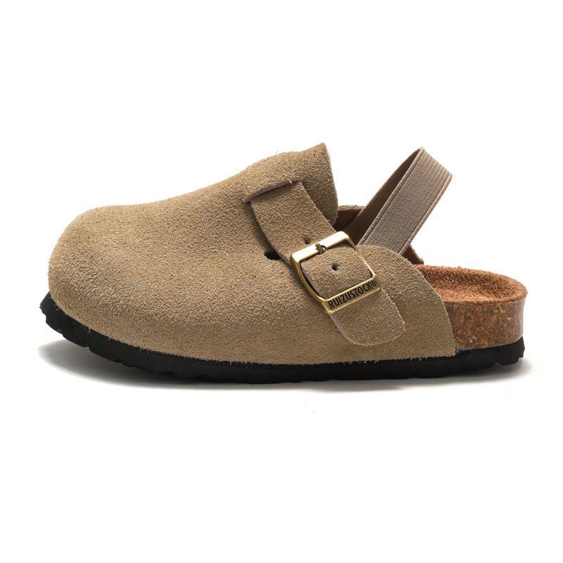 Sandal Boy Sandal Girl Sandal Shoe Autumn Winter Children's Cork Sandals Genuine Leather Boys' Beach Slippers Girls' Frosted Leather Sandals