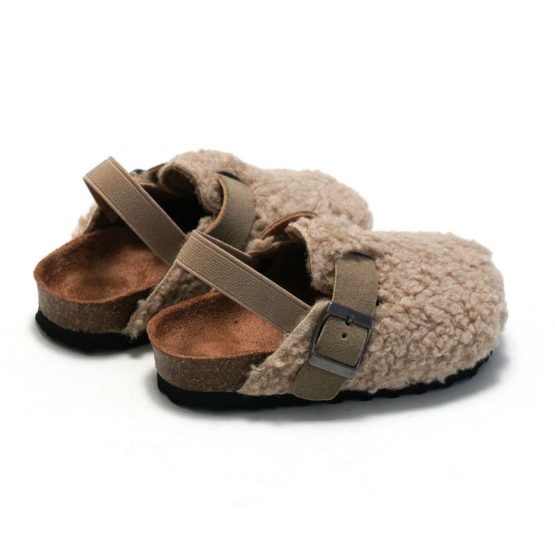 Sandal Boy Sandal Girl Sandal Shoe New Autumn Winter Children's Cork Slippers Boys Girls Outerwear Suede Warm Sandals