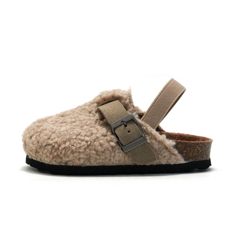 Sandal Boy Sandal Girl Sandal Shoe New Autumn Winter Children's Cork Slippers Boys Girls Outerwear Suede Warm Sandals