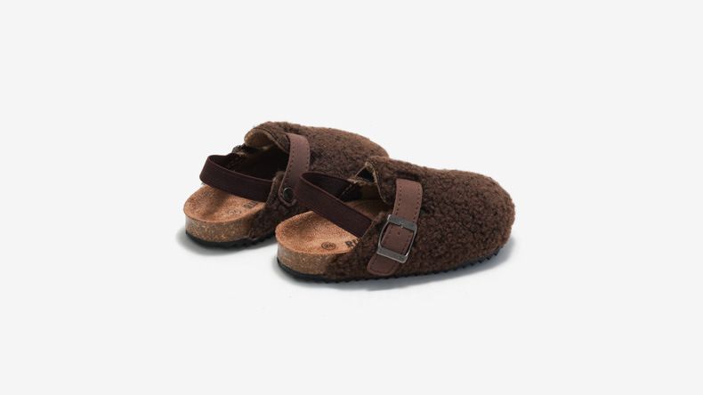 Sandal Boy Sandal Girl Sandal Shoe New Autumn Winter Children's Cork Slippers Boys Girls Outerwear Suede Warm Sandals