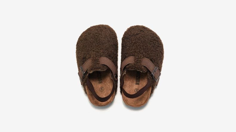 Sandal Boy Sandal Girl Sandal Shoe New Autumn Winter Children's Cork Slippers Boys Girls Outerwear Suede Warm Sandals