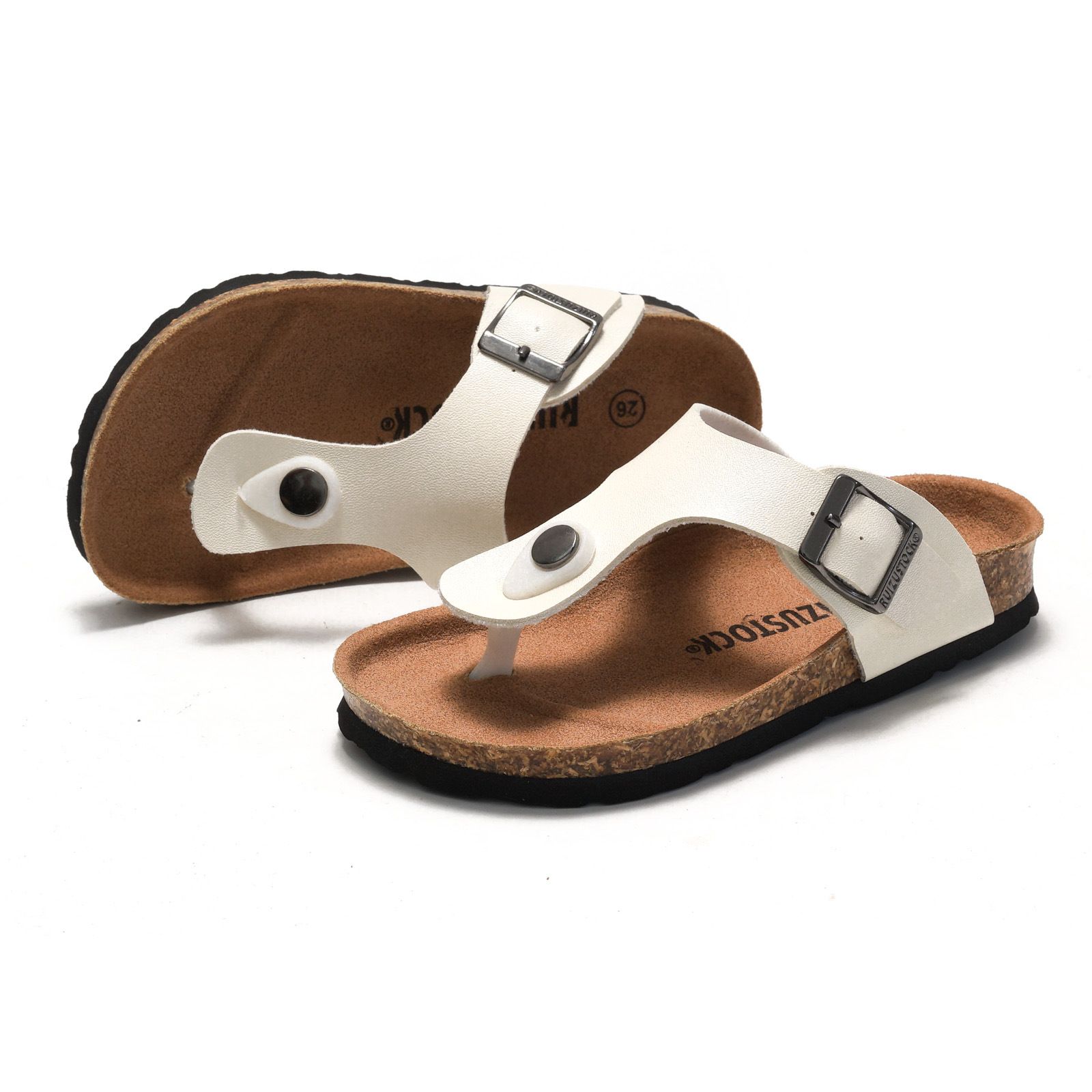 Girls' Sandals Flip Flops Spring Summer Children's Cork Slippers Trendy Boys' Birkenstock Shoes