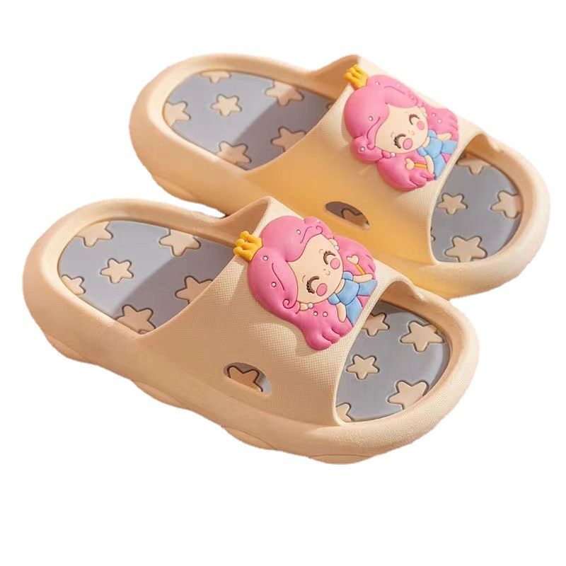 Children's Slippers Summer Girls Cartoon Cute Indoor Soft Bottom Anti Slip Bathroom Baby Boys Sandals Slippers