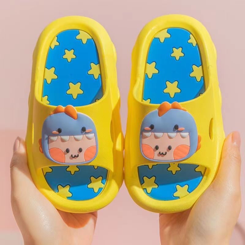 Children's Slippers Summer Girls Cartoon Cute Indoor Soft Bottom Anti Slip Bathroom Baby Boys Sandals Slippers