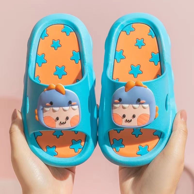 Children's Slippers Summer Girls Cartoon Cute Indoor Soft Bottom Anti Slip Bathroom Baby Boys Sandals Slippers