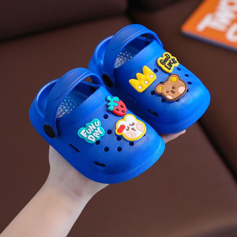Children Slippers Summer Girl Cute Fruit Indoor Soft Bottom Anti Slip Boy Baby Household Cool Slippers Crocs