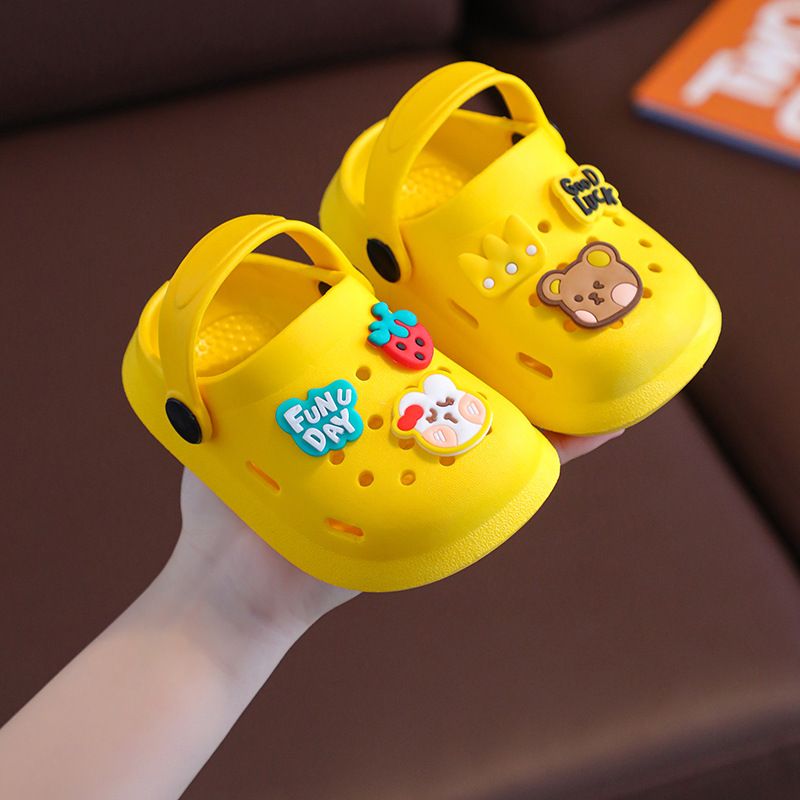 Children Slippers Summer Girl Cute Fruit Indoor Soft Bottom Anti Slip Boy Baby Household Cool Slippers Crocs