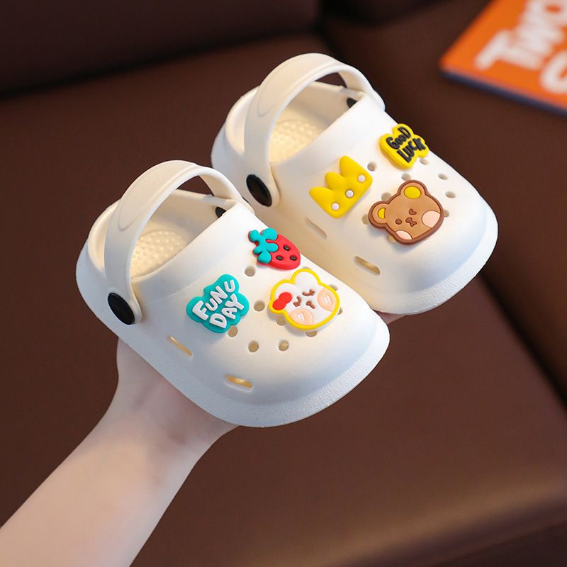 Children Slippers Summer Girl Cute Fruit Indoor Soft Bottom Anti Slip Boy Baby Household Cool Slippers Crocs