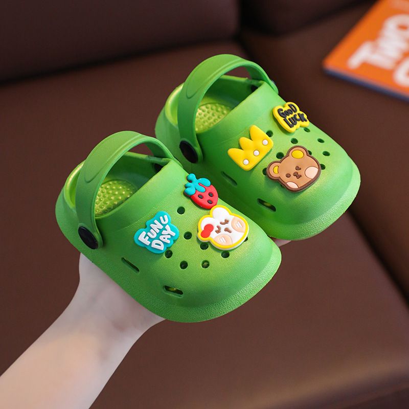 Children Slippers Summer Girl Cute Fruit Indoor Soft Bottom Anti Slip Boy Baby Household Cool Slippers Crocs