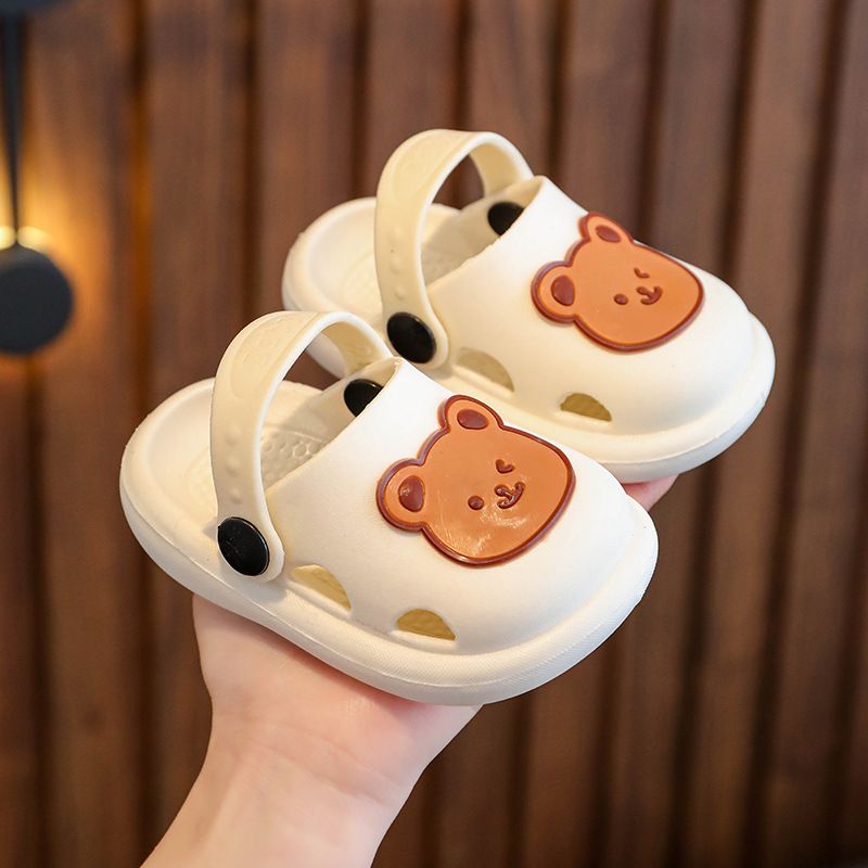 Children Slippers Summer New Cute Little Bear Baby Girl Shoes Boys' Soft Bottom Anti Slip Home Bathroom Sandals