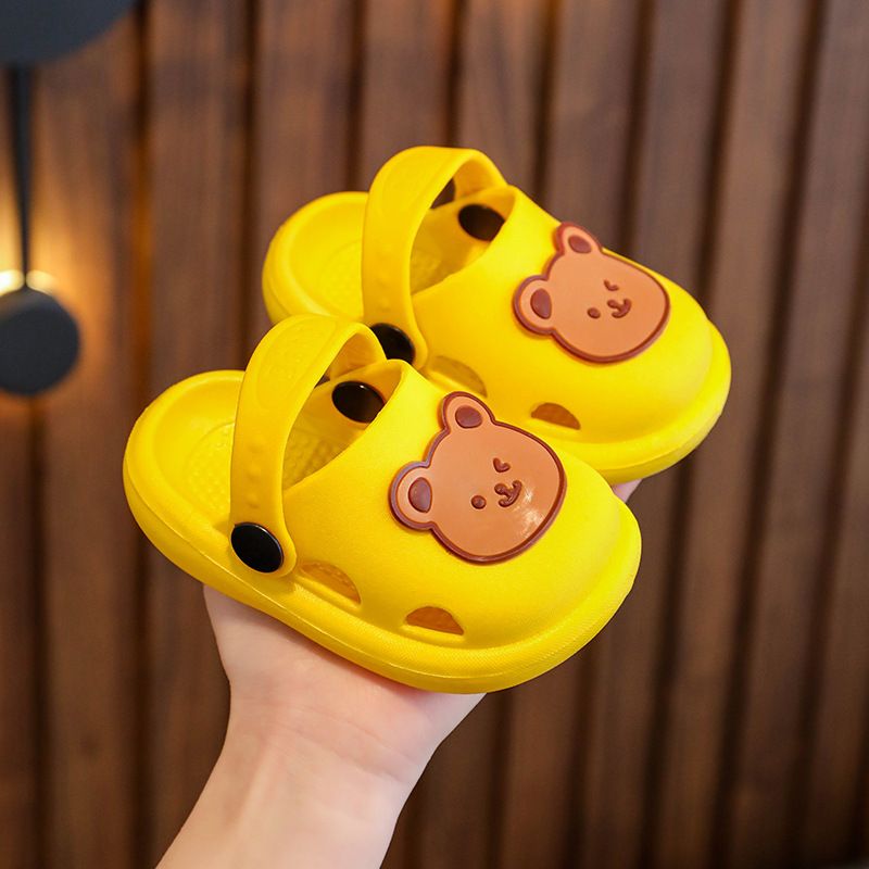 Children Slippers Summer New Cute Little Bear Baby Girl Shoes Boys' Soft Bottom Anti Slip Home Bathroom Sandals