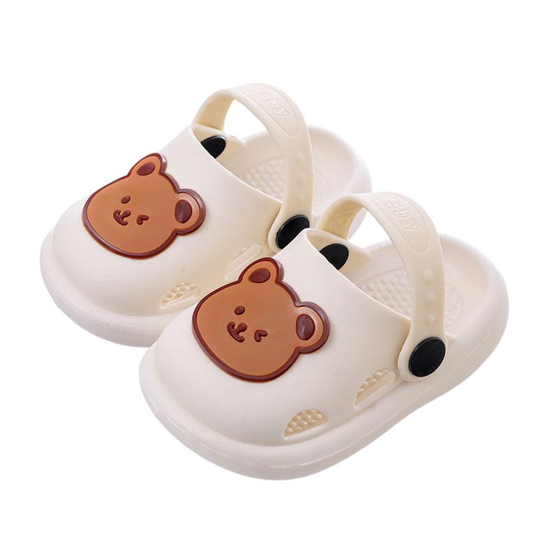 Children Slippers Summer New Cute Little Bear Baby Girl Shoes Boys' Soft Bottom Anti Slip Home Bathroom Sandals