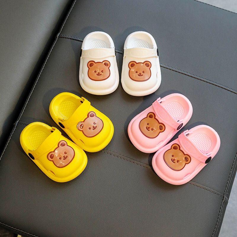 Children Slippers Summer New Cute Little Bear Baby Girl Shoes Boys' Soft Bottom Anti Slip Home Bathroom Sandals