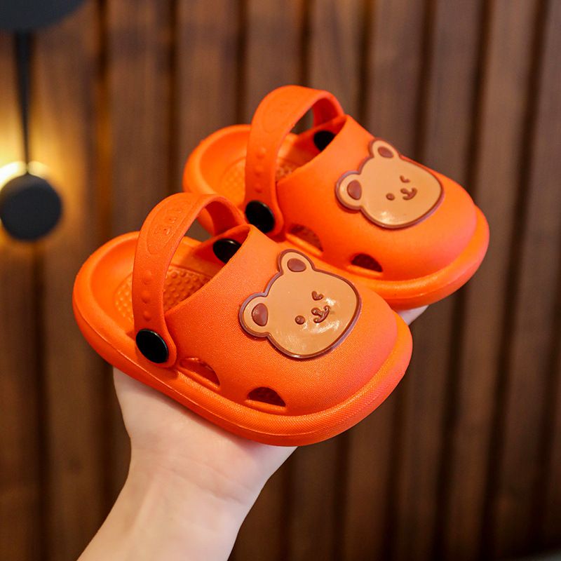 Children Slippers Summer New Cute Little Bear Baby Girl Shoes Boys' Soft Bottom Anti Slip Home Bathroom Sandals
