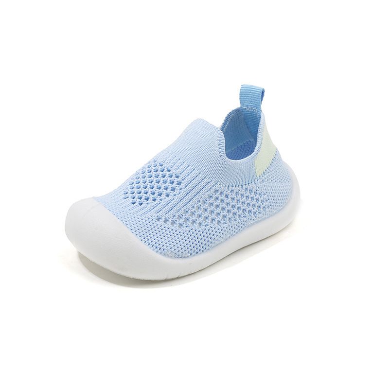 Baby Shoes Spring Summer New Children's Breathable Fly Woven Mesh Shoes Baby Anti-Collision Soft Soled Walking Shoes Candy Colored Casual Shoes for Boys Girls