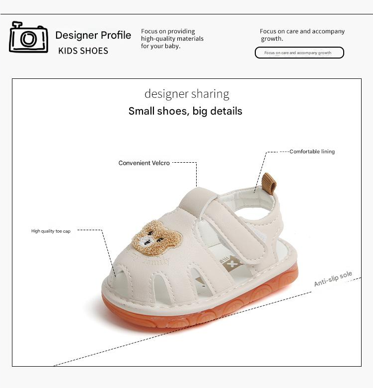 Baby Shoes Summer Baby Walking Shoes 0-1-2 Year Old Baby Soft Bottom Anti Slip Anti-Collision Sandals Children Shoes Call It Shoes