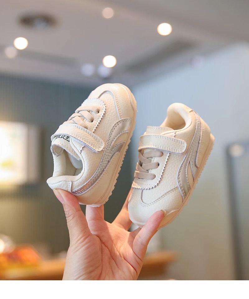 Baby Girl's Walking Shoes Baby Boy Soft Soled Anti Slip Baby Shoes Children's Sports Shoes Children's Autumn Casual Board Shoes