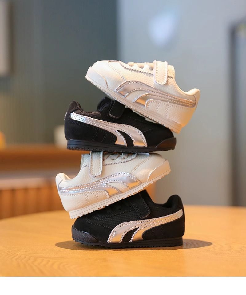 Baby Girl's Walking Shoes Baby Boy Soft Soled Anti Slip Baby Shoes Children's Sports Shoes Children's Autumn Casual Board Shoes