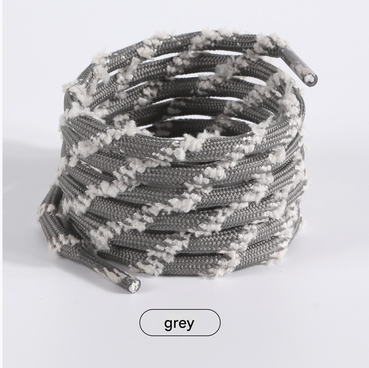 Circular Colored Shoelaces Sports Leisure Shoes Shoelace Trendy Black White High-Density Weaving Shoelace Rope