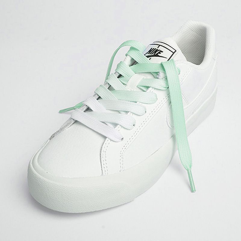 Shoelaces Canvas White Shoes Gradient Coler Shoelaces Double-Layer Flat Belt Candy Colored Gradient Shoelaces