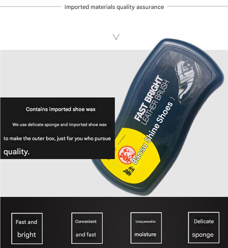 Quick Shining Shoe Polish Leather Jackets Shoes Cleaning Polishing Care Maintenance Polishing Brightening Oil Wax