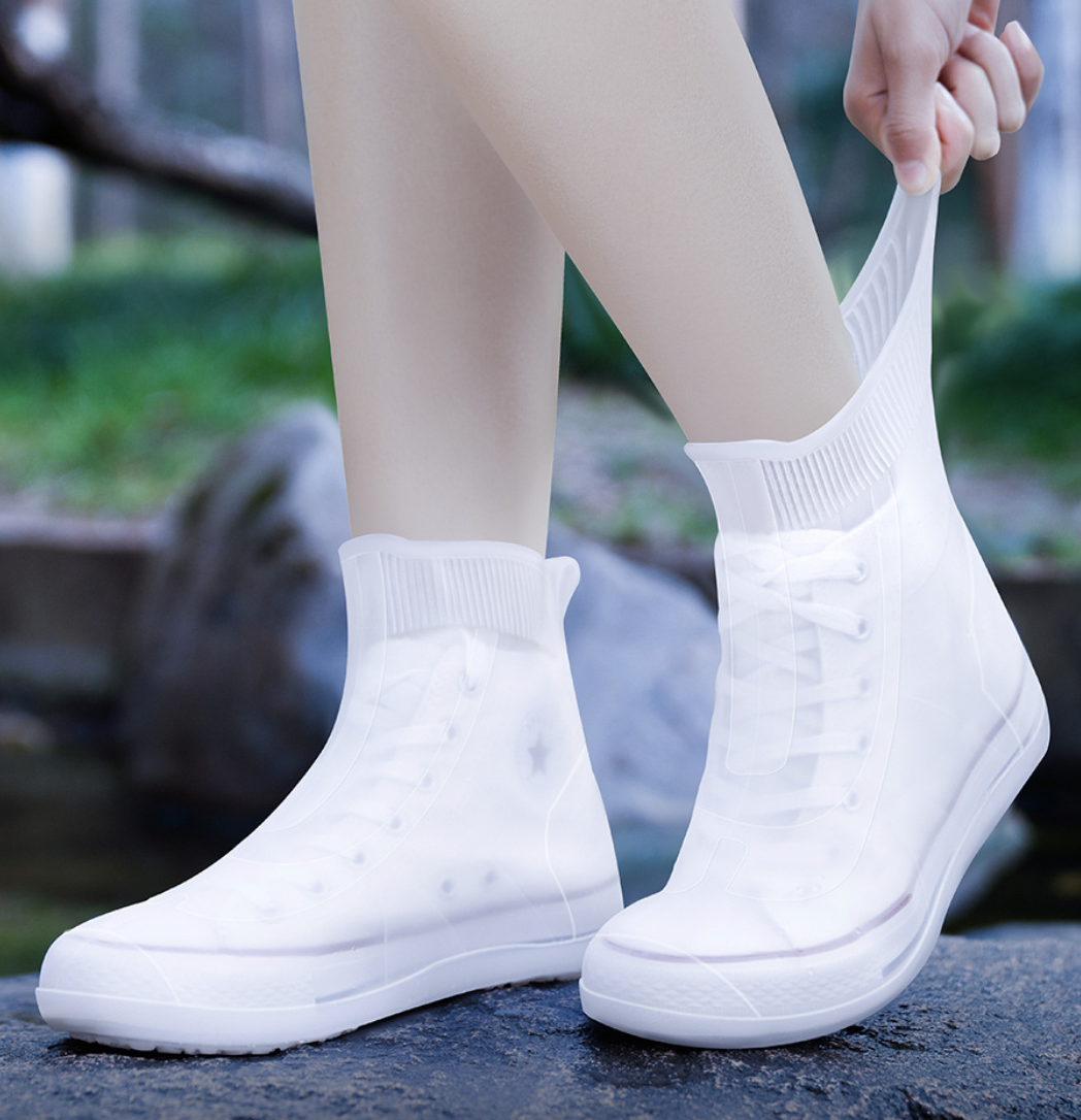 Shoes Covers Rain Shoes Men's Women's Waterproof Shoe Covers Non Slip Silicone Rain Shoe Cover Thickening Wear Resistant Rain Boots Rainproof Water Shoes Covers