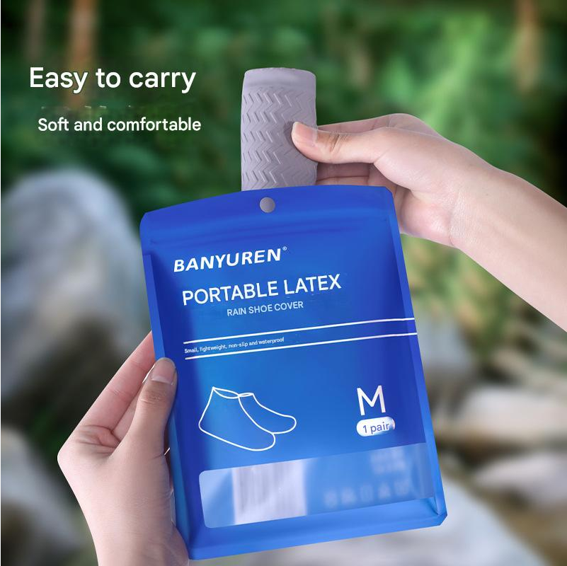 Silicone Shoe Cover Waterproof Rainproof Shoe Cover Wear Resistant Silicone Rain Boots Men's Women's Portable Waterproof Shoe Covers