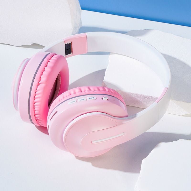 Headphone Sports Headphone Wireless Bluetooth New Head Mounted Bluetooth Earphones Bilateral Stereo Sound Wireless Gradient Gaming Bluetooth Headset
