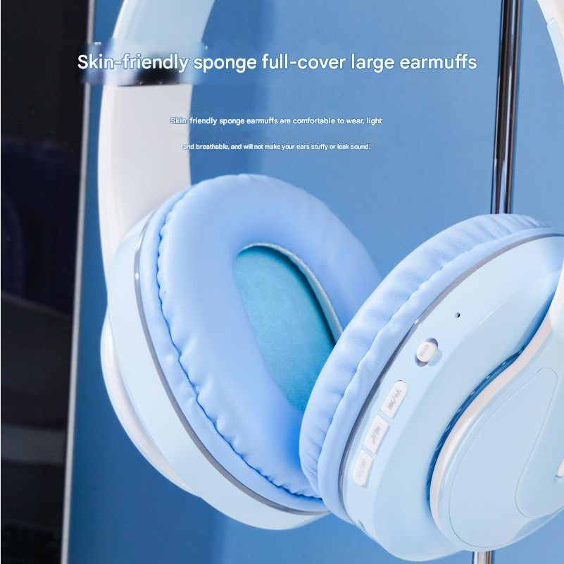 Headphone Sports Headphone Wireless Bluetooth New Head Mounted Bluetooth Earphones Bilateral Stereo Sound Wireless Gradient Gaming Bluetooth Headset