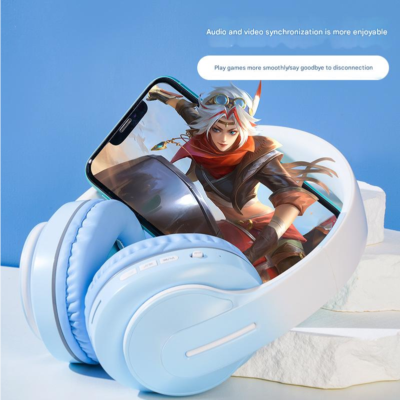 Headphone Sports Headphone Wireless Bluetooth New Head Mounted Bluetooth Earphones Bilateral Stereo Sound Wireless Gradient Gaming Bluetooth Headset