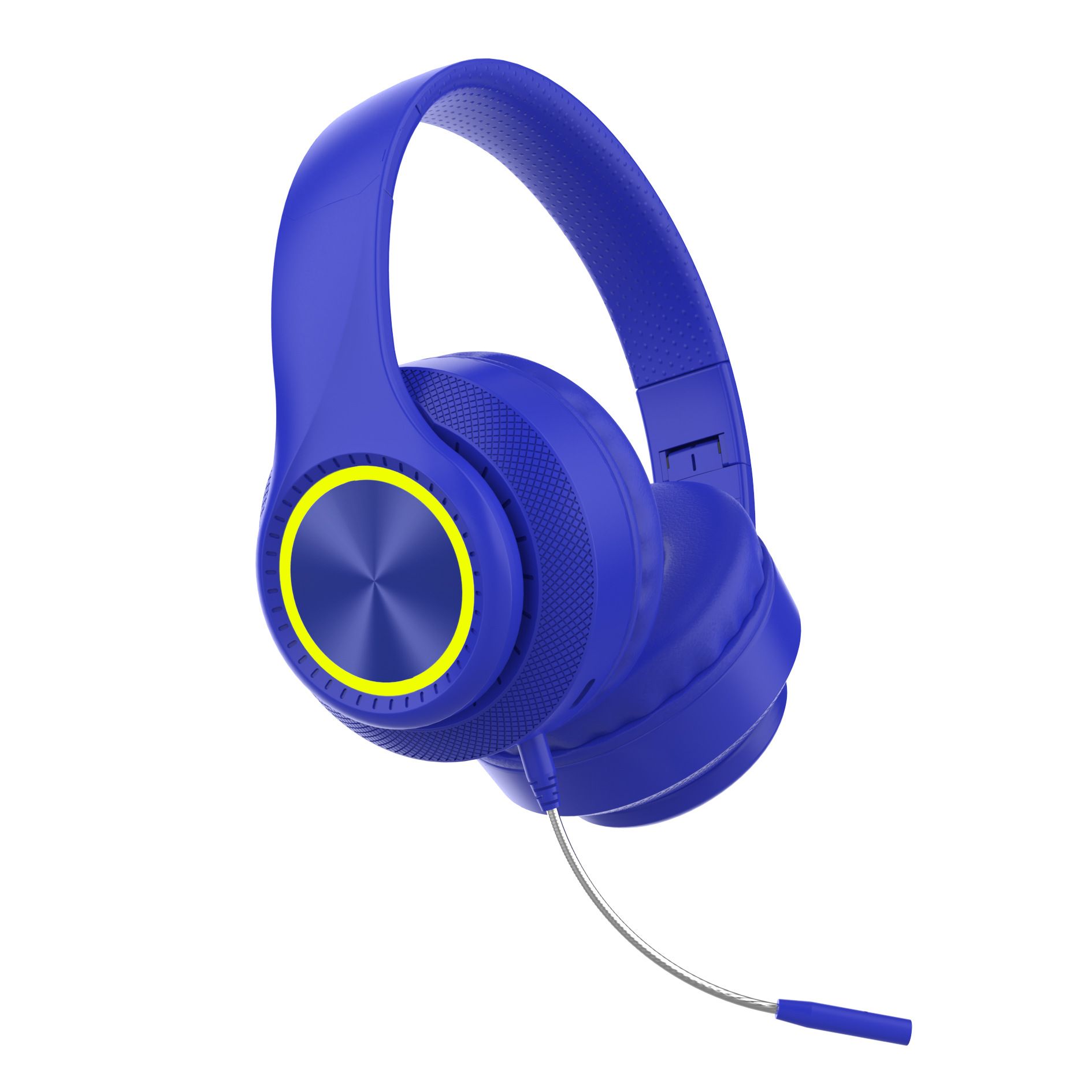 Headphone Sports Headphone Wireless Bluetooth Detachable Microphone RGB Lighting Noise Reduction CD Pattern Large Ear Cover Head Mounted Bluetooth Wireless Gaming Headphones
