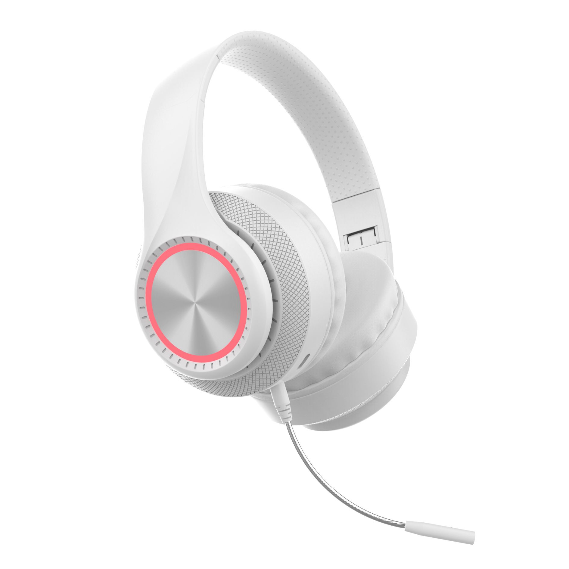 Headphone Sports Headphone Wireless Bluetooth Detachable Microphone RGB Lighting Noise Reduction CD Pattern Large Ear Cover Head Mounted Bluetooth Wireless Gaming Headphones
