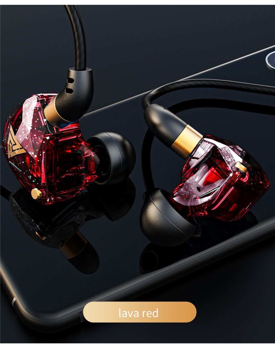 Wired Earphones Subwoofer Headphones Computer Games Wire Control with Microphone Sports Earphones in Ear Style