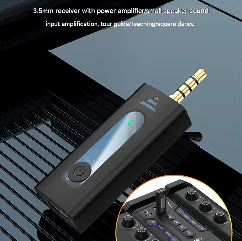 Lavalier Microphone Wireless Portable Audio Wireless Lavalier Microphone Compatible with Speakers Cameras Intelligent Noise Reduction