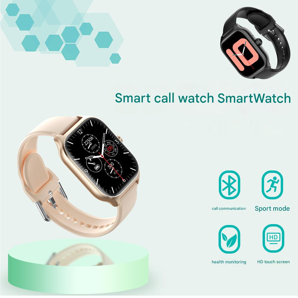 Sports Smartwatch Smart Watch Man Woman Multi-Functional Heart Rate Monitoring Wristband Student Electronic Watch Compatible with Android IOS