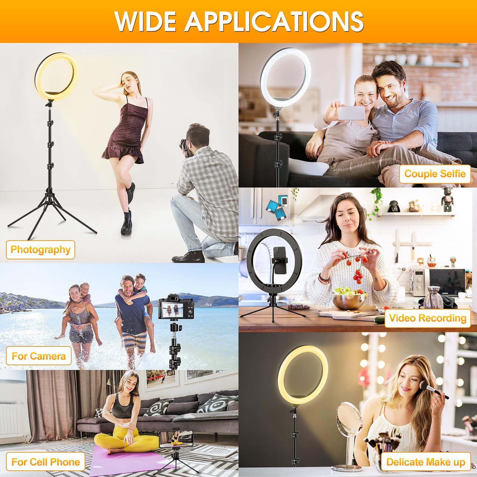 Phone Stand Tripod Ring Light 12 Inch Ring Light Circular Fill Light Live Streaming Bracket Take Photos Enhance Beauty Shine Mobile Phone Fill Light
