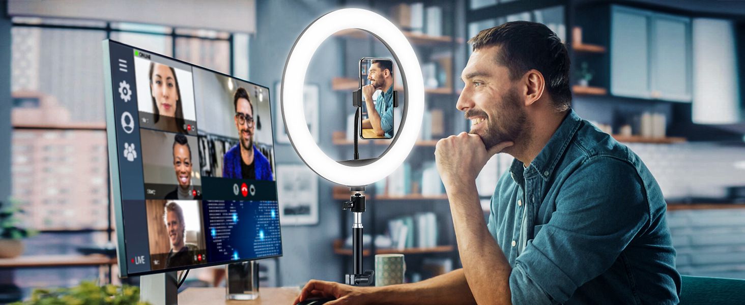 Phone Stand Tripod Ring Light 12 Inch Ring Light Circular Fill Light Live Streaming Bracket Take Photos Enhance Beauty Shine Mobile Phone Fill Light